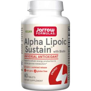 Alpha Lipoic Sustain z biotyną – 120 tabletek – Nuvalia