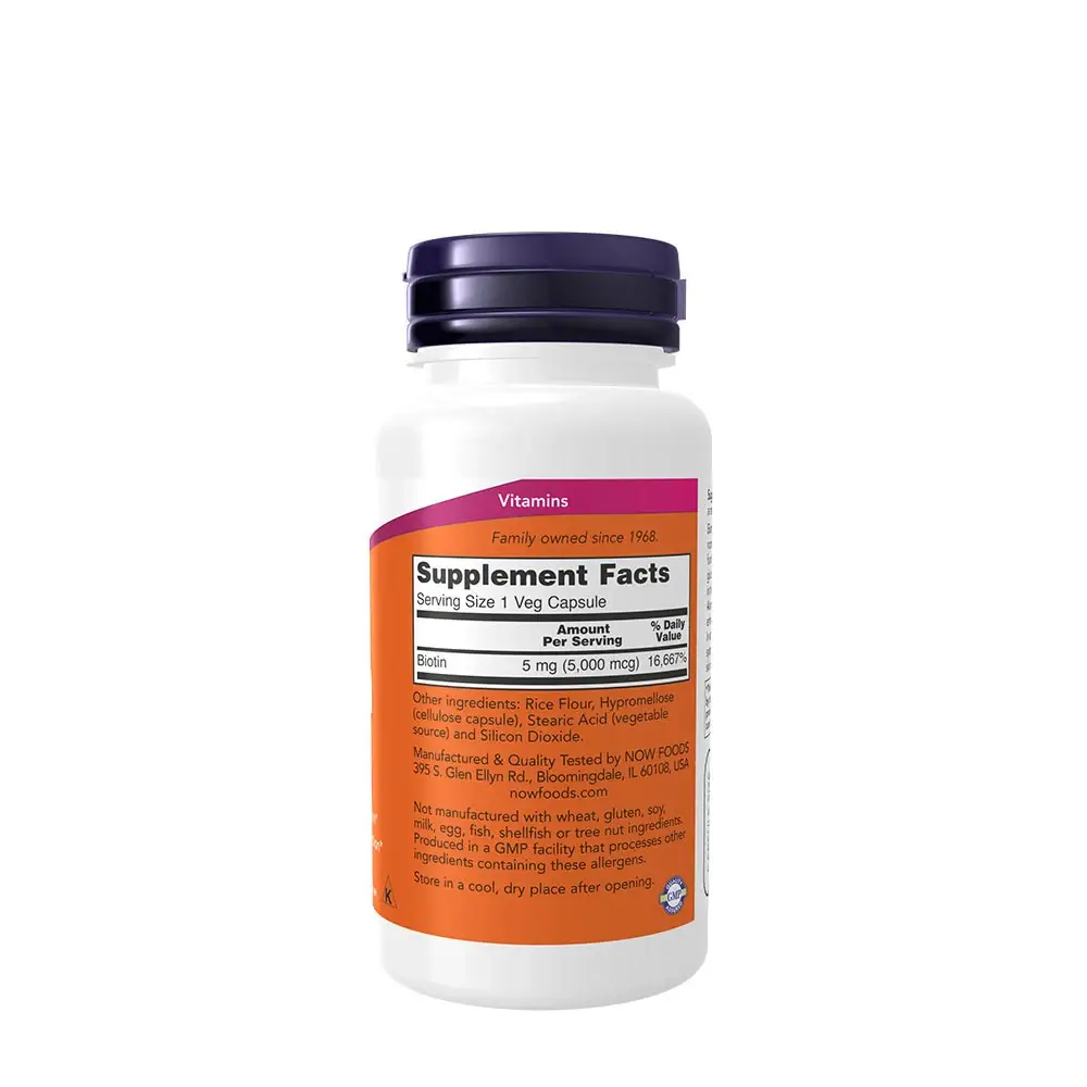 Biotin 5000 mcg capsules - obrazek 2