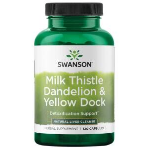Milk Thistle Dandelion & Yellow Dock - 120 caps - Nuvalia