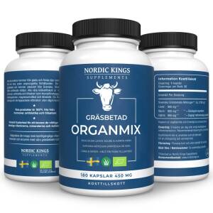 Nordic Kings 100% – mieszanka organiczna z produktów pochodzących od zwierząt karmionych trawą – 180 kapsułek – Nuvalia