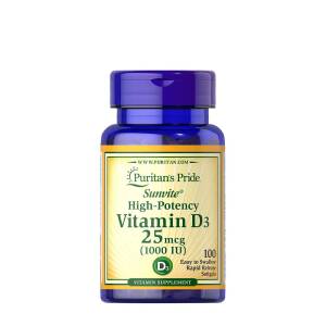 Puritan's Pride Vitamin D3 1000 IU (100 Softgels) - Nuvalia