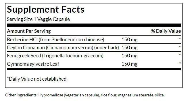 SWANSON Berberine Complex 90 kaps - obrazek 2
