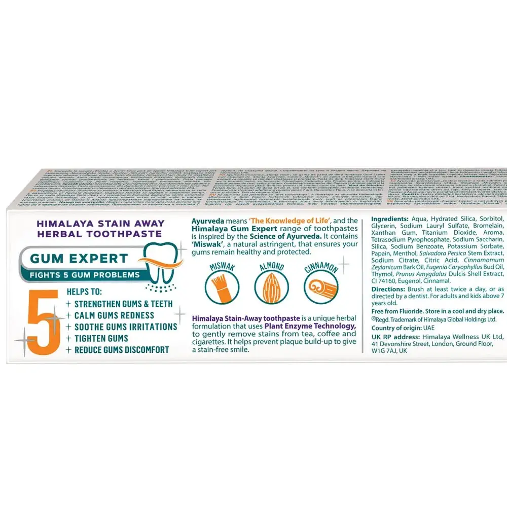 Stain-Away Toothpaste - 75 ml. - obrazek 2