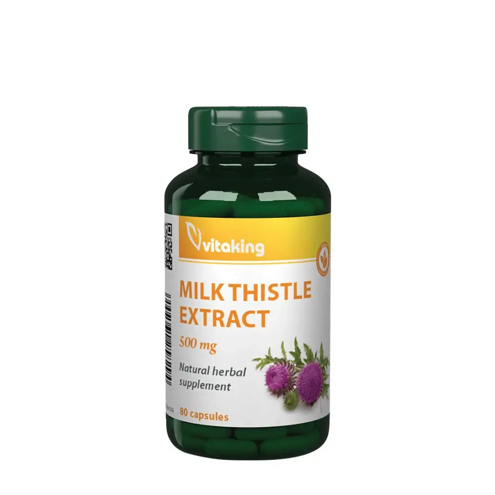 Vitaking Milk Thistle extract 500 mg (80 Capsules) - Nuvalia