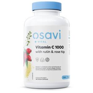 Vitamin C1000 with Rutin & Rose Hip - 180 vegan caps - Nuvalia