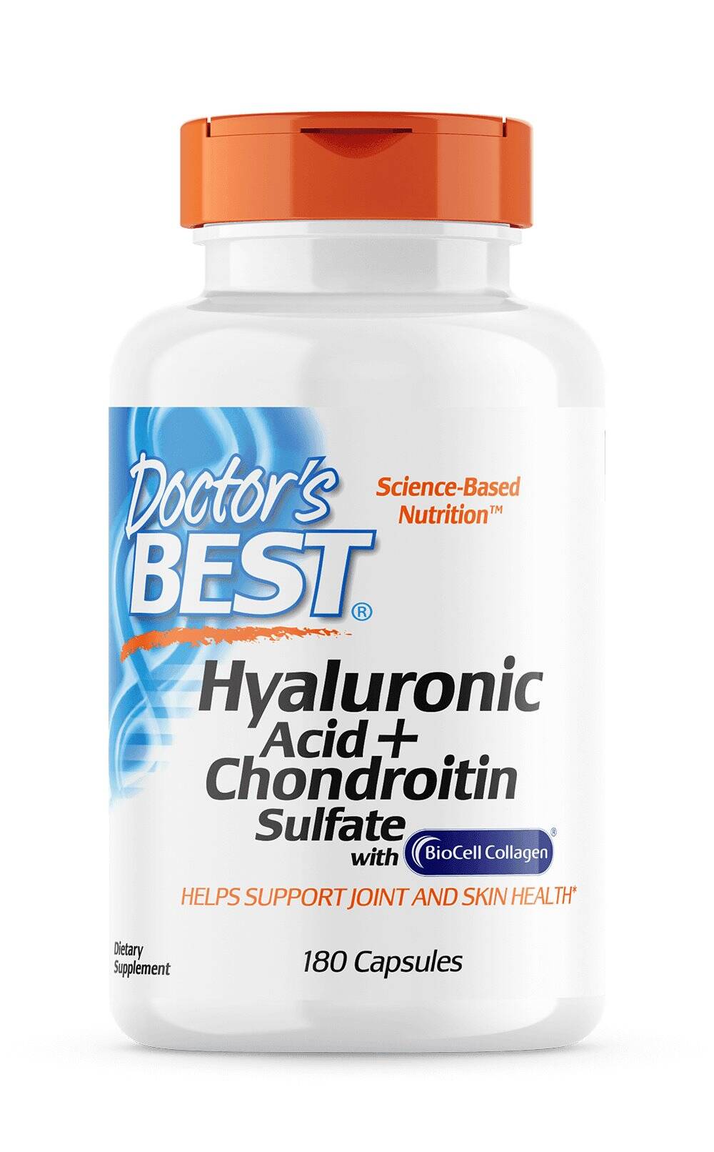 Hyaluronic Acid + Chondroitin Sulfate with BioCell Collagen - 180 caps - Nuvalia