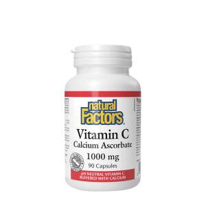 Natural Factors Vitamin C Calcium Ascorbate 1000 mg (90 Capsules) - Nuvalia