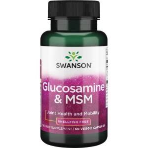 SWANSON Glucosamine + MSM 60kaps - Nuvalia