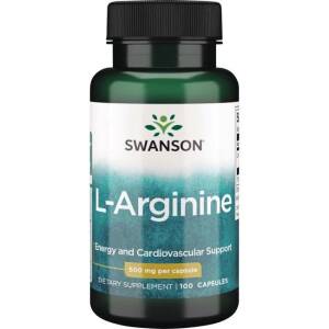 SWANSON L-arginina 500mg 100kaps - Nuvalia